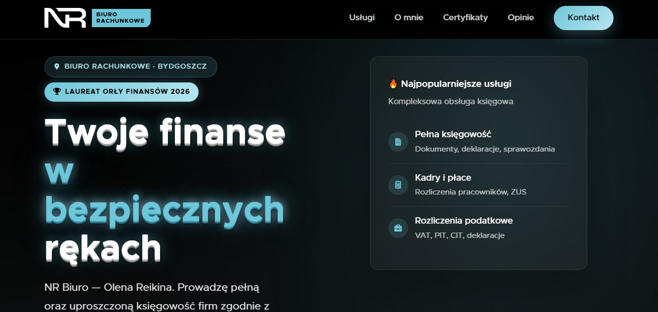 NR Biuro website screenshot